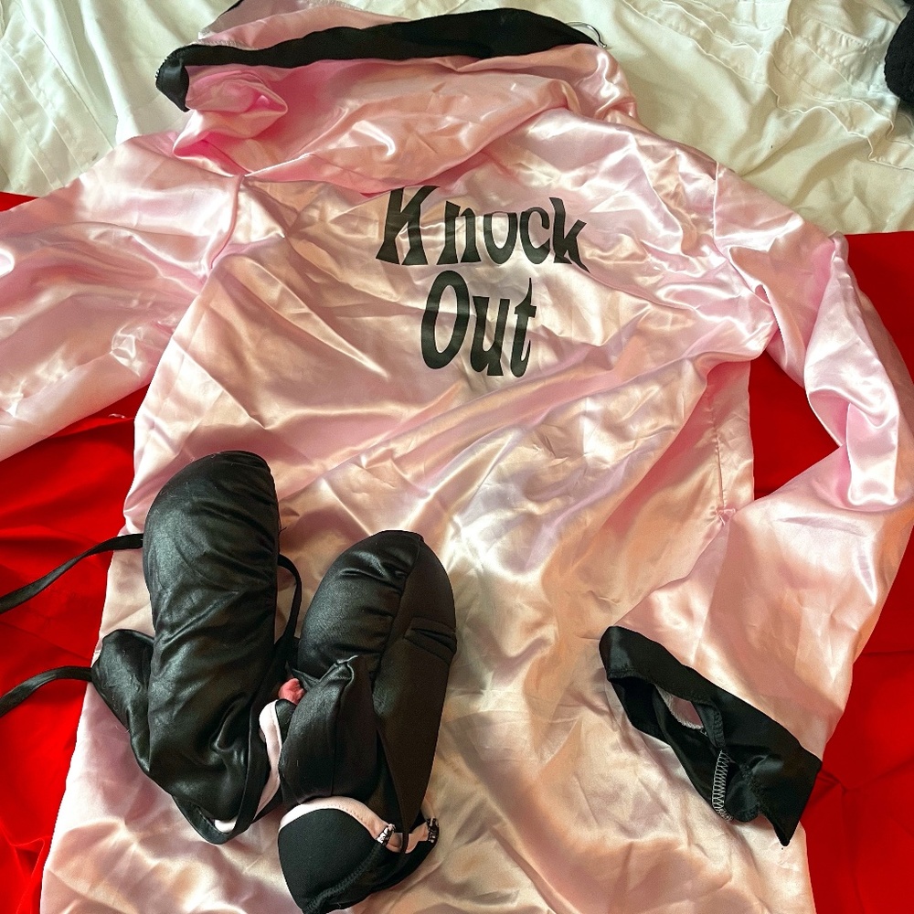 Pink Halloween Boxing Jacket and Gloves